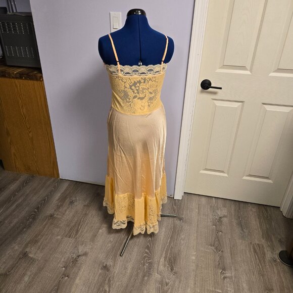 Chasing Unicorns Take The Long Road Home Silk + Lace Slip Dress - Blush, L, NWOT - Picture 6 of 7